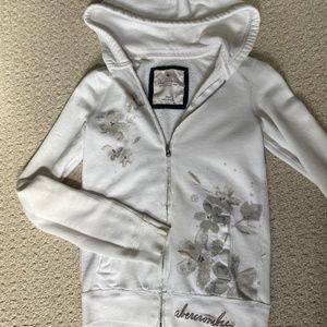 2 for $10 💕 Abercrombie Kids Floral Hoodie L